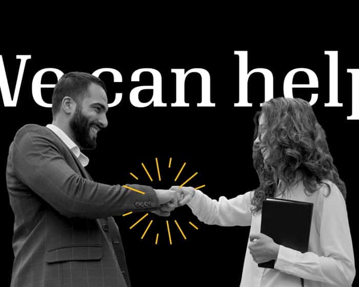 Business people doing a fist bump